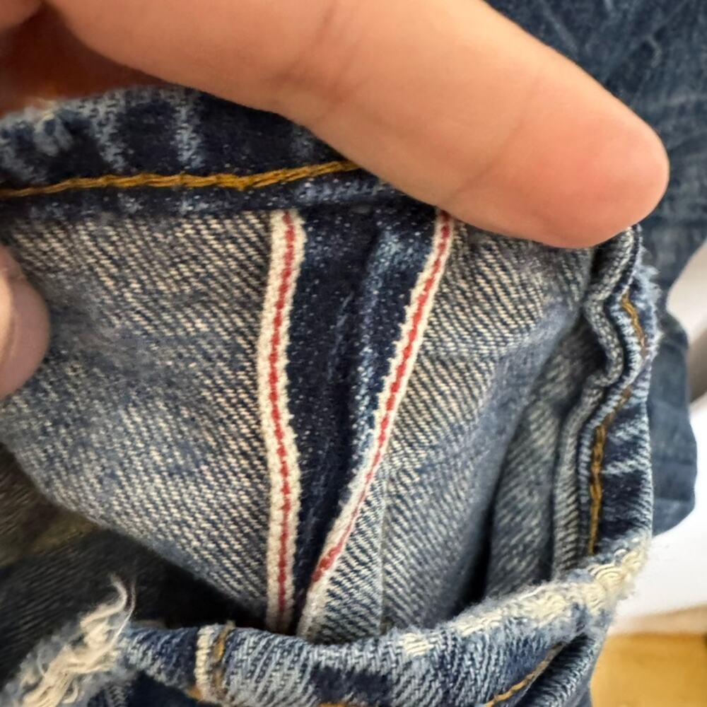 Prps Selvedge Distressed Camo Patch Button Fly Je… - image 7